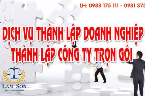 thành lập công ty trọn gói